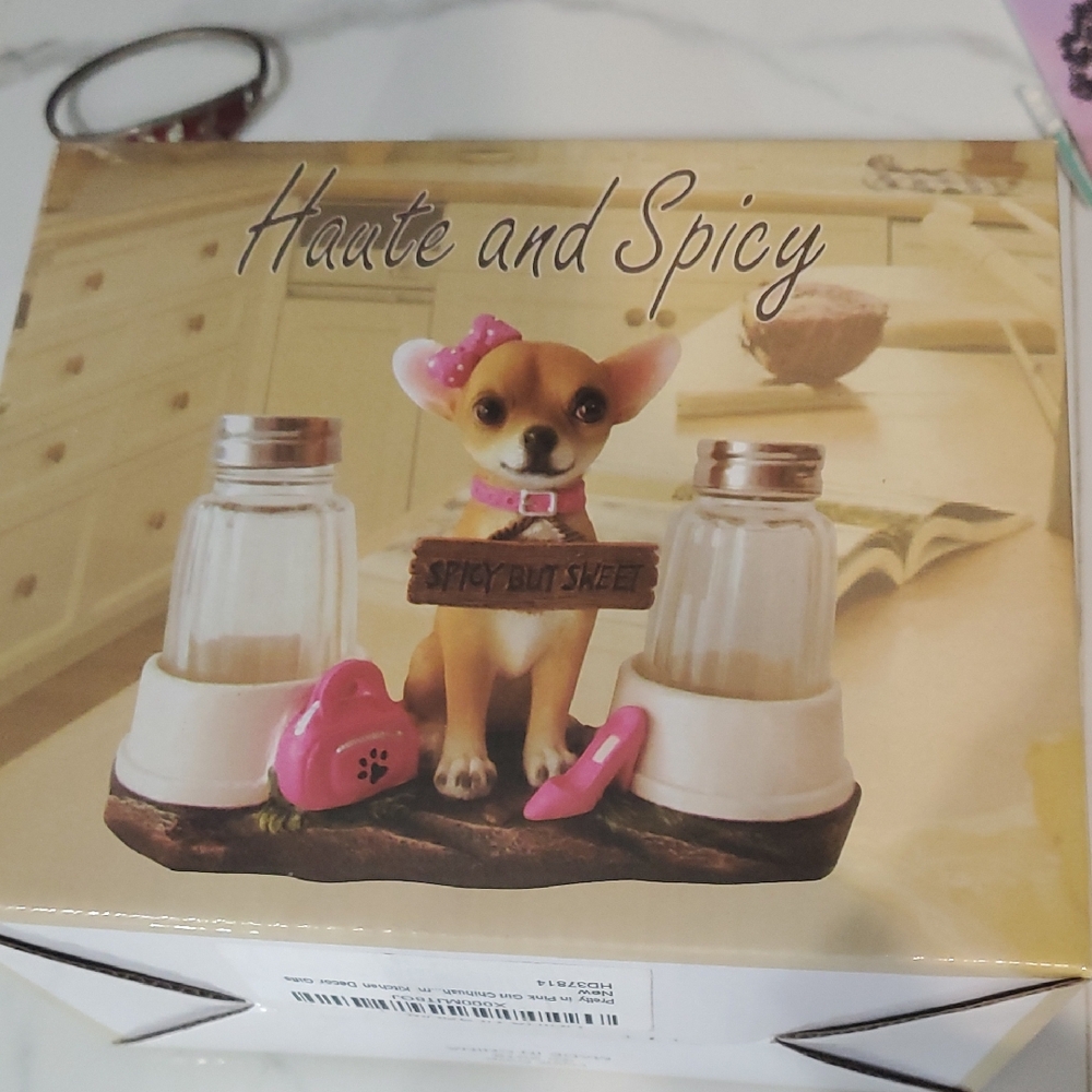 Haute and Spicy Chihuahua Salt and Pepper Shakers
